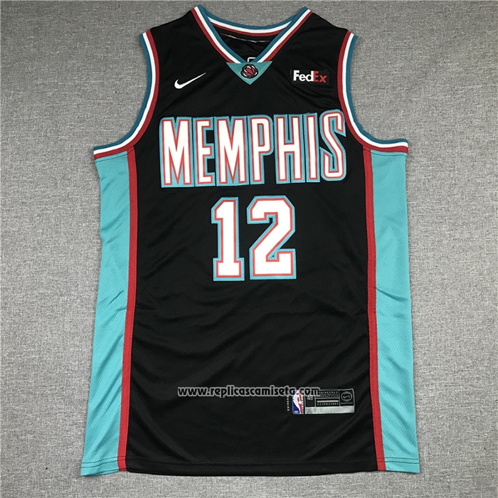Camiseta Memphis Grizzlies Ja Morant #12 20th Classic Negro